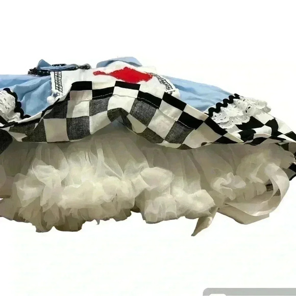 Alice in Wonderland Girls Dress, Alice in Wonderland Birthday Outfit,Alice Dress - Picture 3 of 13